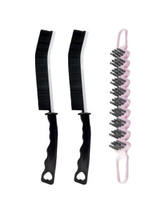 Juego de Cepillos de Limpieza POPGIO 3 Piezas Negro y Rosa