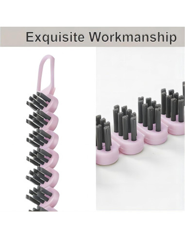 Juego de Cepillos de Limpieza POPGIO 3 Piezas Negro y Rosa