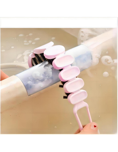 Juego de Cepillos de Limpieza POPGIO 3 Piezas Negro y Rosa