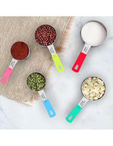 Conjunto de 8 Tazas Medidoras Wildone Acero Inoxidable