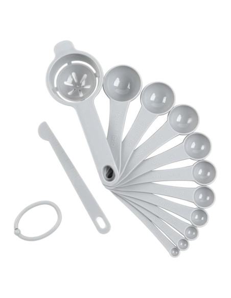Juego de Cucharas Medidoras DOTINGHUX 12 Piezas Gris