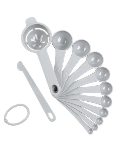 Juego de Cucharas Medidoras DOTINGHUX 12 Piezas Gris