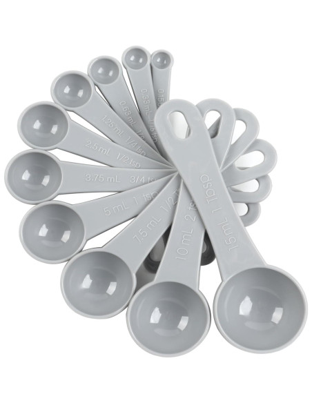 Juego de Cucharas Medidoras DOTINGHUX 12 Piezas Gris