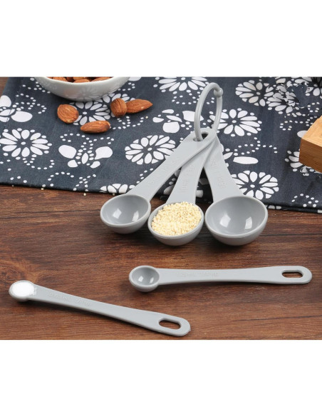 Juego de Cucharas Medidoras DOTINGHUX 12 Piezas Gris