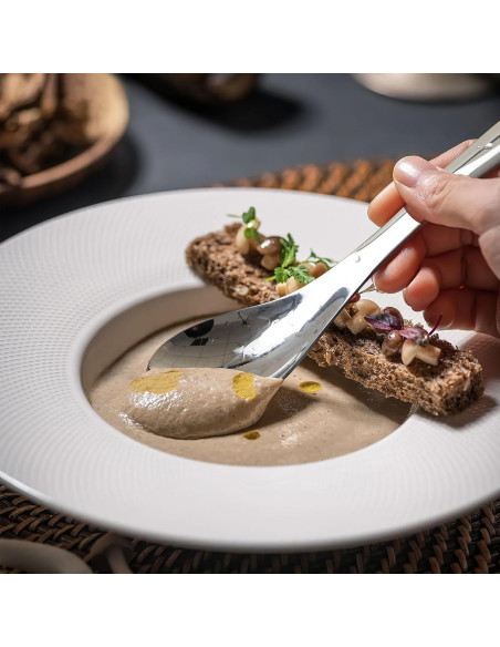 Set de 6 Cucharas de Sopa AOOSY Acero Inoxidable Ergonómicas