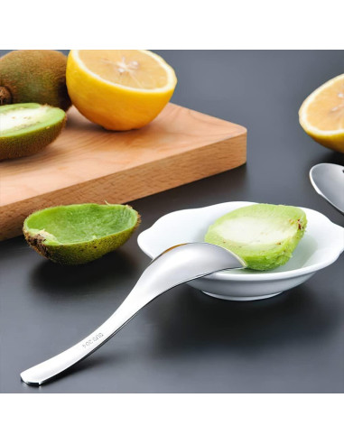 Set de 6 Cucharas de Sopa AOOSY Acero Inoxidable Ergonómicas