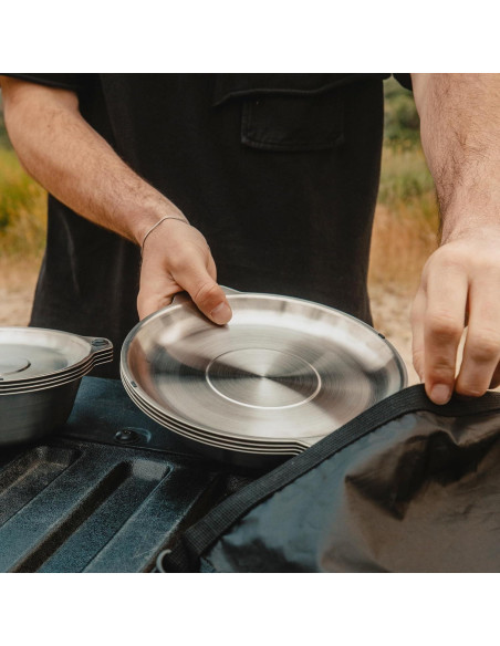 Juego de Platos y Cubiertos Magnéticos Magware 14 Piezas