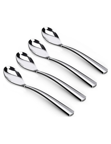 Juego de 4 cucharas de café GLAMFIELDS acero inoxidable 15,24 cm