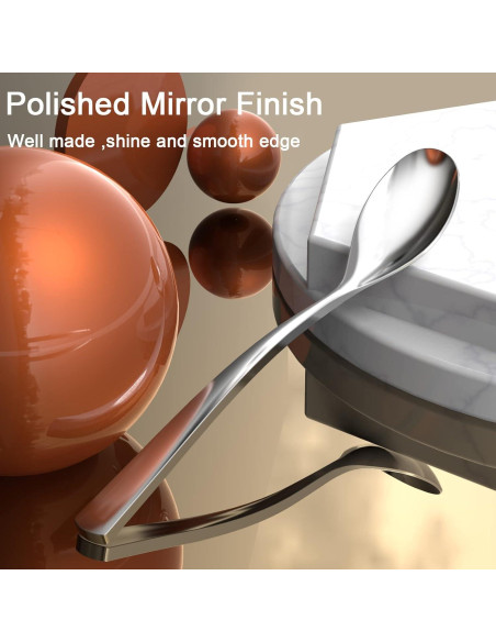 Juego de 4 cucharas de café GLAMFIELDS acero inoxidable 15,24 cm