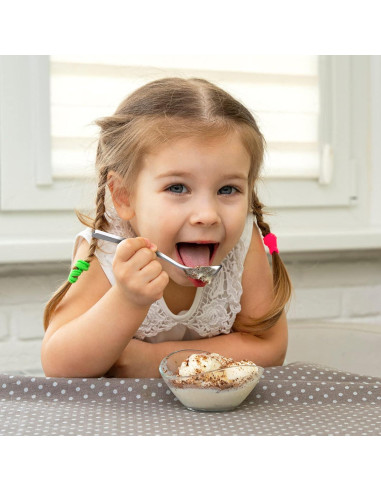 Juego de 4 cucharas de café GLAMFIELDS acero inoxidable 15,24 cm