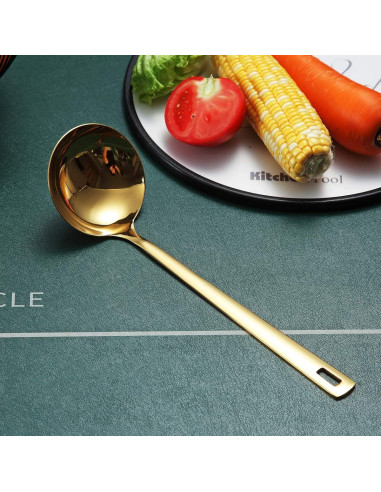 Cucharón de Cocina Berglander Acero Inoxidable Oro 30,68 cm