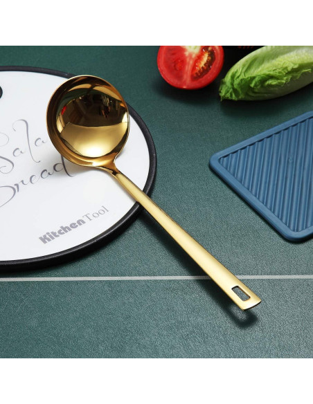 Cucharón de Cocina Berglander Acero Inoxidable Oro 30,68 cm
