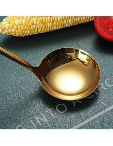 Cucharón de Cocina Berglander Acero Inoxidable Oro 30,68 cm