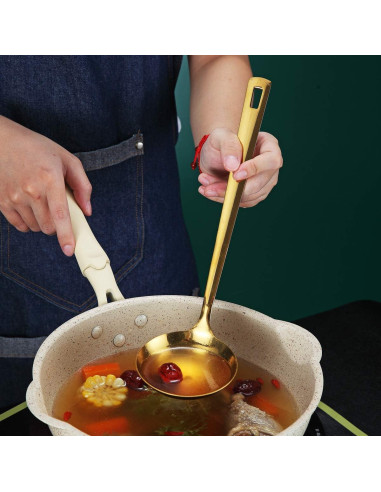 Cucharón de Cocina Berglander Acero Inoxidable Oro 30,68 cm