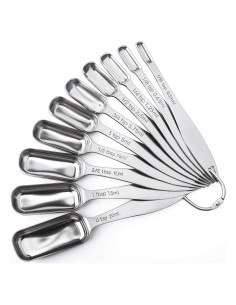 Set de 10 Cucharas Medidoras Acero Inoxidable FANGSUN