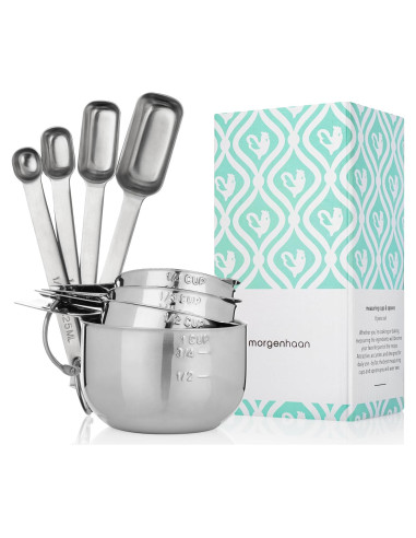 Kit de Medición Acero Inoxidable Morgenhaan - 8 Piezas