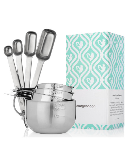 Kit de Medición Acero Inoxidable Morgenhaan - 8 Piezas