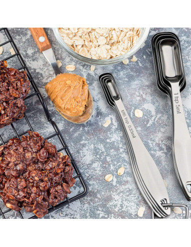 Set de 10 Cucharas Medidoras Acero Inoxidable FANGSUN