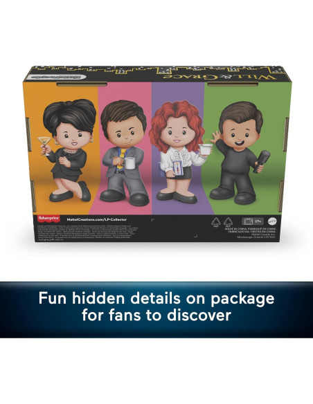 Conjunto de Figuras Coleccionables Little People Will y Grace - 4 Piezas