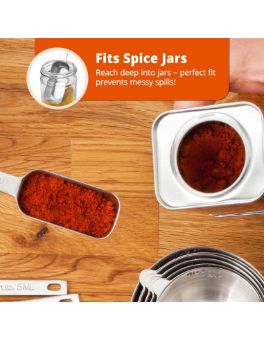 Kit de Medición Acero Inoxidable Morgenhaan - 8 Piezas