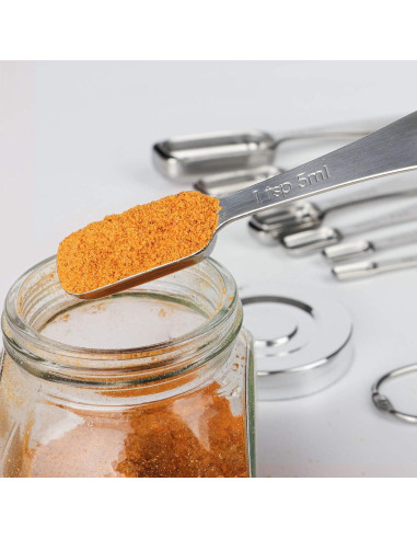 Set de 10 Cucharas Medidoras Acero Inoxidable FANGSUN