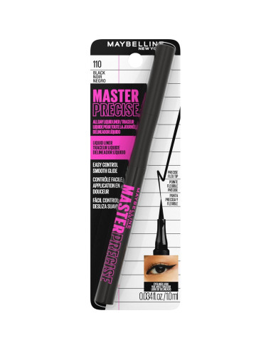 Delineador Líquido Impermeable Maybelline Master Precise Negro