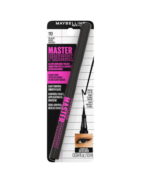 Delineador Líquido Impermeable Maybelline Master Precise Negro
