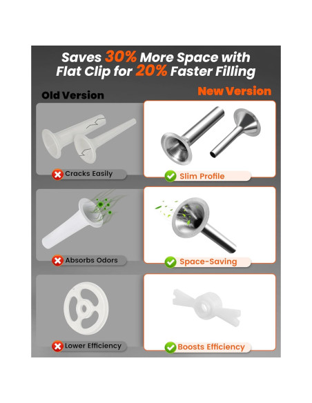 Kit embutidor de salchichas Kitchenaid RAFBAR 3 tubos acero