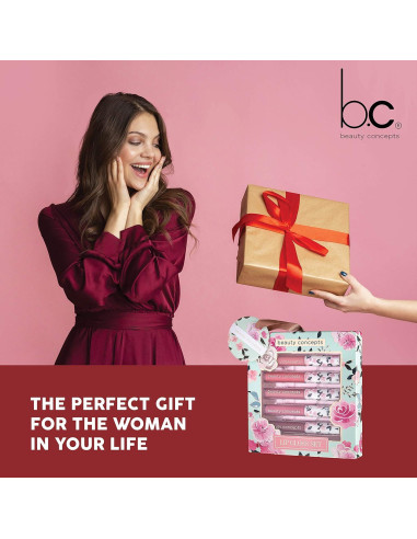 Brillo Labial Beauty Concepts - Set Floral 5 Colores 2ml