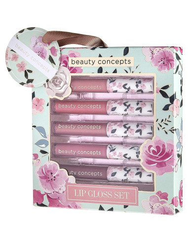Brillo Labial Beauty Concepts - Set Floral 5 Colores 2ml