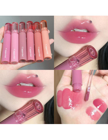 Set de Brillo Labial Hidratante 6 Colores Pakivs