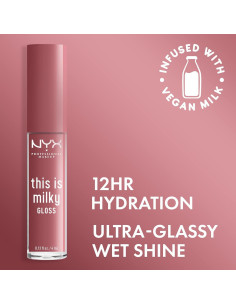 Gloss Labial Vegano NYX Cherry Skimmed 3,85 ml Hidratante 2