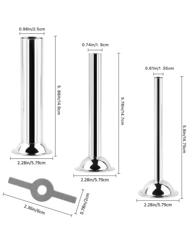 Kit de Hacer Salchichas Supkiir 3 Piezas Acero Inoxidable
