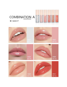 Set de Brillo Labial Hidratante MAEPEOR 6 Tonos Nude 2