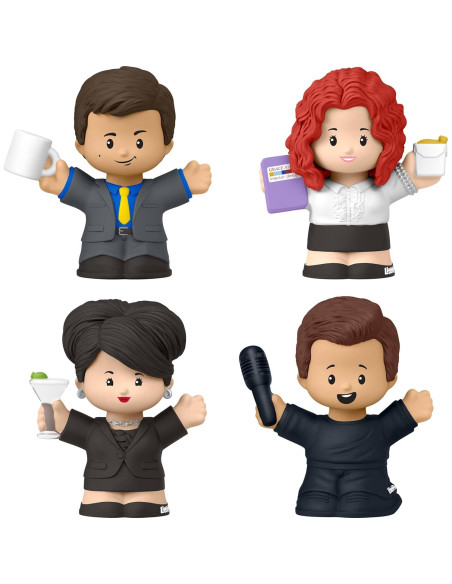 Conjunto de Figuras Coleccionables Little People Will y Grace - 4 Piezas