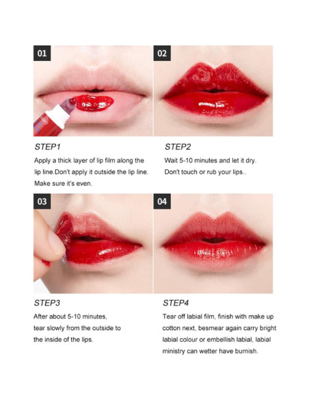 Tinte de Labios Peel Off VeniCare 6 Colores Larga Duración