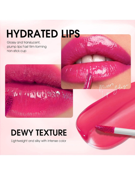 Set de 12 Pintalabios Líquido Dulele Hidratante y Brillante