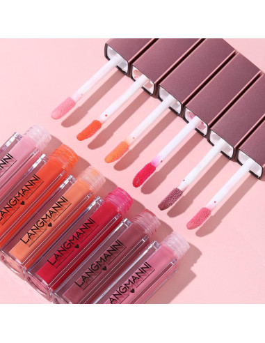 Set de 12 Pintalabios Líquido Dulele Hidratante y Brillante