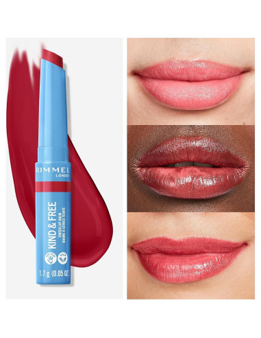 Bálsamo Labial Tinte Rimmel Kind & Free 4g Rojo Turbo