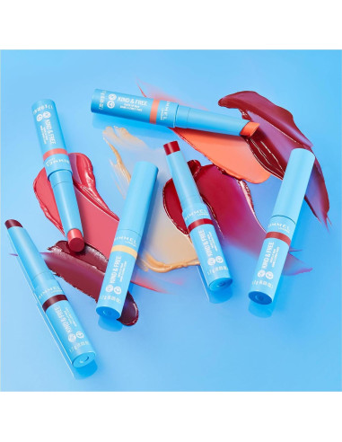 Bálsamo Labial Tinte Rimmel Kind & Free 4g Rojo Turbo