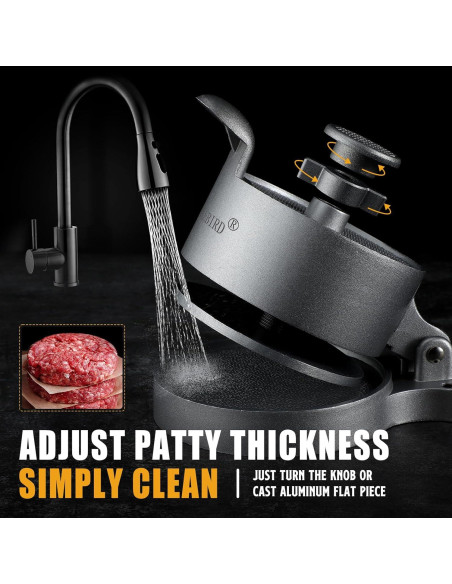 Prensa de Hamburguesas Ajustable PURPLEBIRD 0.67kg