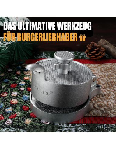 Prensa de Hamburguesas Ajustable PURPLEBIRD 0.67kg