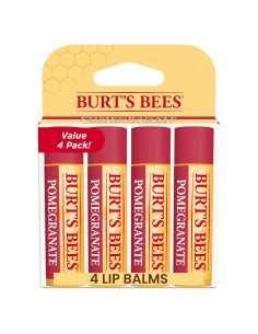Bálsamo Labial Burt's Bees Granada - Hidratante Natural 4 Tubos