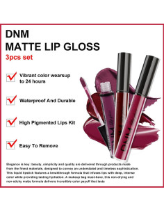 Barra de Labios Líquida Mate AMY'S DIARY Set 3 Pcs 2