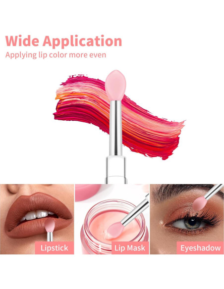 Aplicadores de Mascarilla Labial Reutilizables Yoizyfree - 6 Piezas de Silicona