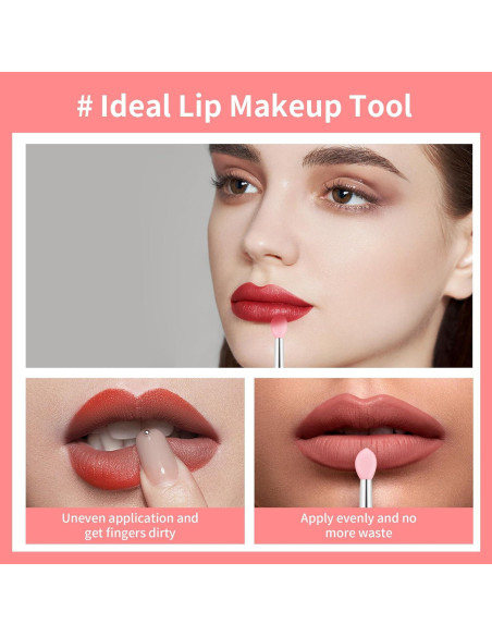 Aplicadores de Mascarilla Labial Reutilizables Yoizyfree - 6 Piezas de Silicona