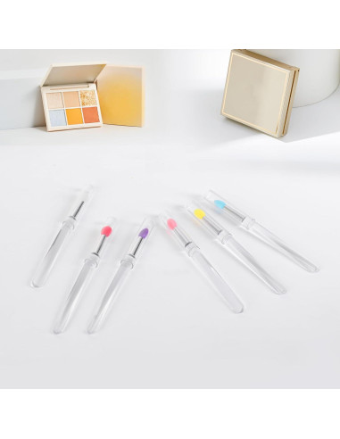 Aplicadores de Mascarilla Labial Reutilizables Yoizyfree - 6 Piezas de Silicona