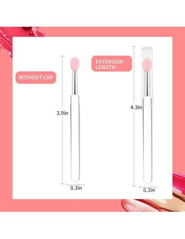 Aplicadores de Mascarilla Labial Reutilizables Yoizyfree - 6 Piezas de Silicona