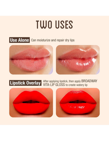 Brillo Labial Ruby Kisses Vita-Lip 6 Paquete Hidratante