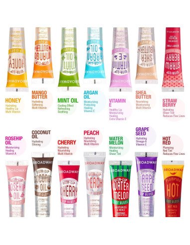 Brillo Labial Ruby Kisses Vita-Lip 6 Paquete Hidratante